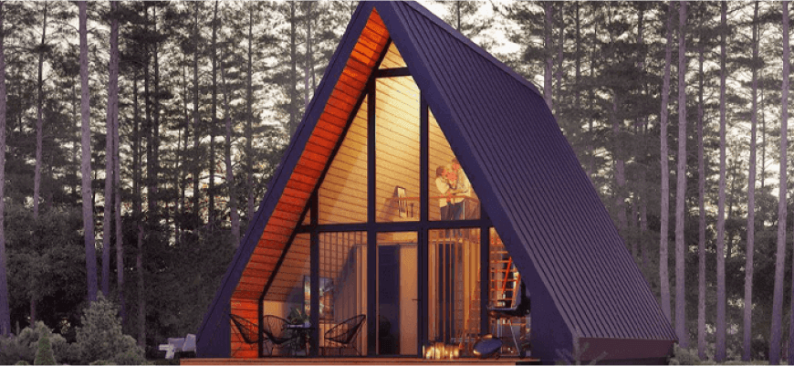 Как называется треугольный дом с панорамными окнами
